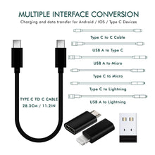 All in One 60W USB Fast Charging Travel Data Cable Set Type C