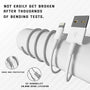 Fast Charging Cable and Data Sync USB Cable Compatible for iPhone 6/6S/7/7+/8/8+/10/11, 12, 13 Pro max iPad Air/Mini, iPod and iOS Devices