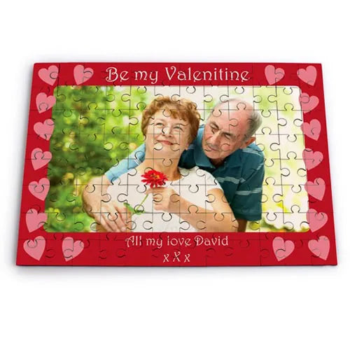 Personalized Be My Valentine Photo Jigsaw Puzzle