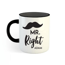 Mr & Mrs Right Couple Mug