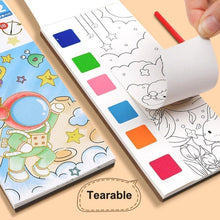 12 Pages Watercolor Colouring Painting Booklet for Kids (Set of 3)