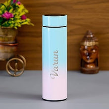Personalised Smart Temperature Bottle Hot & Cold Insulated Water Bottle with Active LED