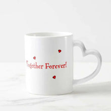 Personalised Heart Handle Love Mug – Together Forever