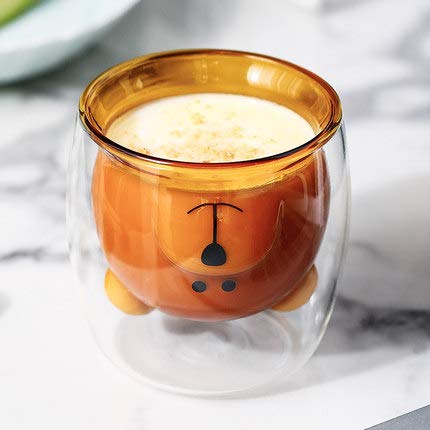 Bear face Double Wall Glass/Tumbler