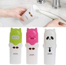 Small Cute Panda Design Toothbrush for Toothpaste Holder ((Multicolor, Pack of 1))