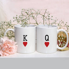 Personalised Initials Couple Mug (King & Queen / K ♥ Q)