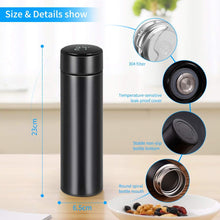 Smart LED Active Temperature Display Indicator Insulated Stainless Steel Hot & Cold Flask Bottle (500ml)
