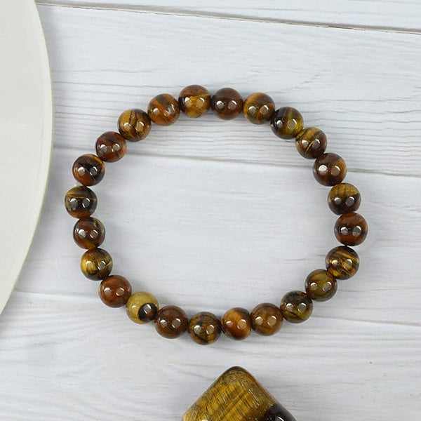 Tiger Eye 8 mm Bracelet, Tiger Eye Bracelet for Courage, Protector and Will Power.