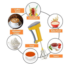 Power-Free Manual Hand Blender Cream Beater, Milkshake, Lassi, Butter Milk Mixer(1 piece) (Multi Colours)