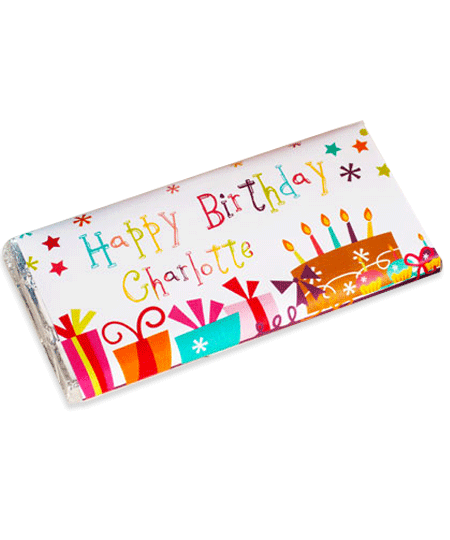 Personalized Chocolate Bar – Birthday Party