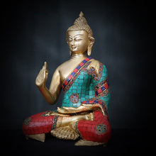 Brass Buddha Statue - Large Shakyamuni Figurine for Home Decor