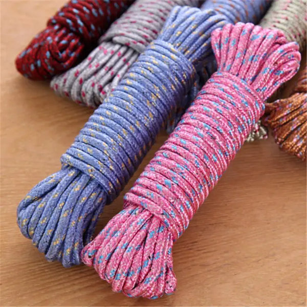 Clothes Nylon Braided Cotton Rope ( Multicolour, Pack of 2pcs)