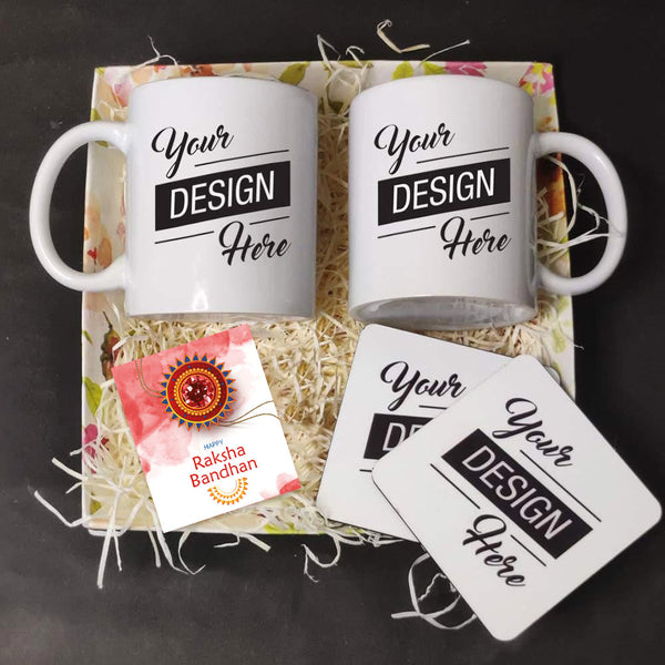 Personalized Mug, Coaster, and Greeting Card Combo - Express Your Love!