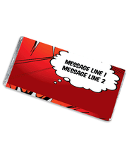 Personalized Chocolate Bar-Comic Red Flash