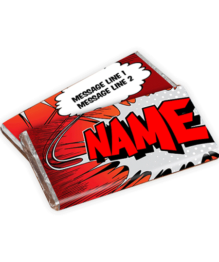 Personalized Chocolate Bar-Comic Red Flash