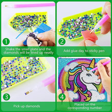 Diamond Painting Kit for Kids Rainbow Unicorn Diamond Art