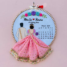 Personalized Embroidery Hoop for Weddings and Anniversaries