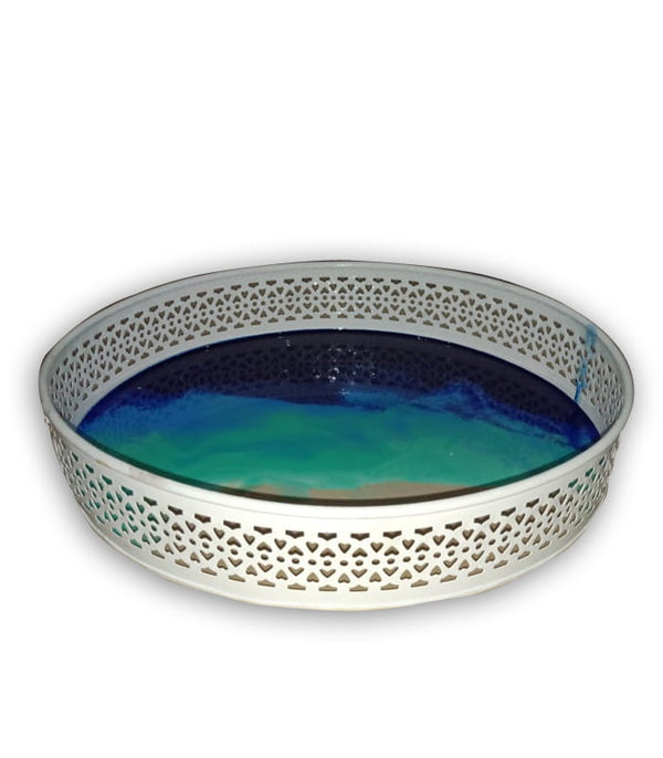 Hand Painting Work On Tray