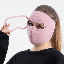 Winter Full Face Cover Mask with HD Goggles – Windproof, Warm & Washable