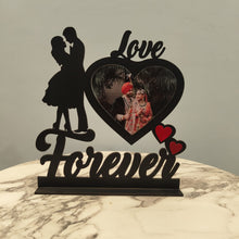 Love Forever Romantic Couple Frame with Customizable Photo Heart