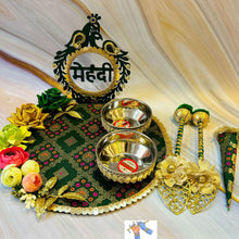 Floral Harmony Mehendi Display Plate