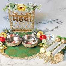 Floral Harmony Mehendi Display Plate