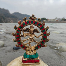 Brass Natraj Statue | Lord Shiva Dancing Natraj Idol | Handcrafted Decorative Sculpture