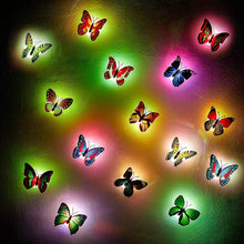 Butterfly Night Lamp Color-Full Home Decoration Color Changing Led Butterfly Light- Peel and Stick (Pack of 5)