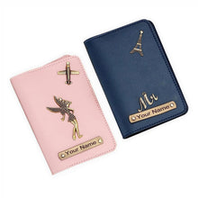 Passport Holder with Name and Charms For Couple