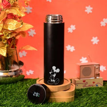 Personalised Black LED Temperature Bottle