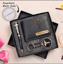 Personalized Wallet Pen & Key Chain Set For Advocates | CA | Doctor