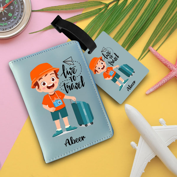 Personalized Passport & Bag Tag Combo