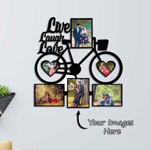 The Bicycle Personalized Photo Frame (18x18 In)