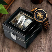 Personalized initial 2 slot Watch Display Box