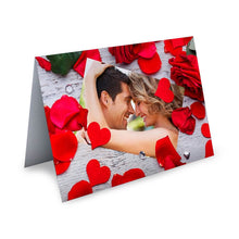 Photo Upload Card – Petals And Hearts