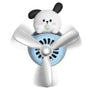 Pilot Series Panda Car Air Freshener | Aroma Diffuser with 4 Fragrance Tablets