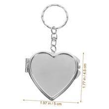 Foldable Metal Pocket Mirror Keychain