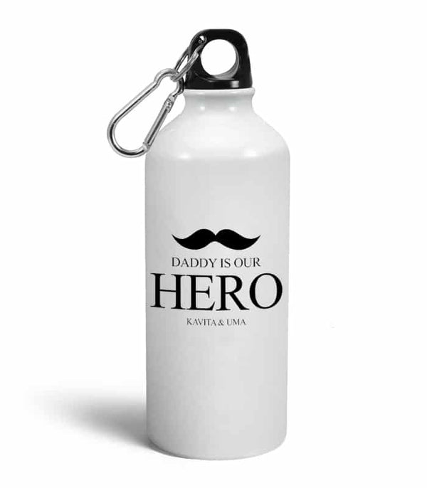 Daddy Is Our HERO Personalized Sipper Bottle