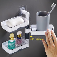 Soap Holder Wall mountained Plastic soap Self Adhesive Soap Stand for Bathroom (3 Layers )