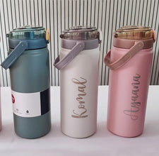 Tango Duo Sipper – Premium 1200ml Stainless Steel Bottle Personalized with Your Name