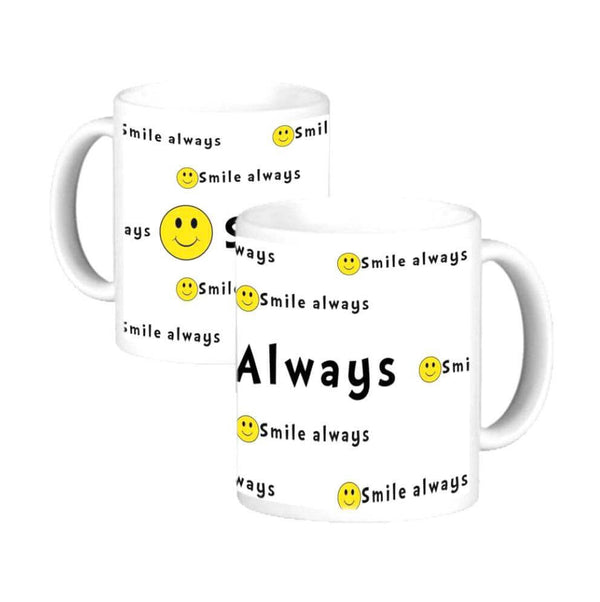 Always Smile  Coffee Mug with Emoji (350 mL)