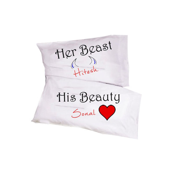 Personalized Pillowcase Set – Beauty & The Best