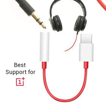 Type C to 3.5mm Splitter Audio Jack Converter Adapter Headphones Jack Compatible with only OnePlus Devices 6, 6T, 7, 7T, 8, 8T