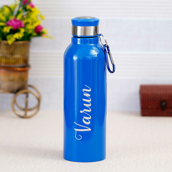 Personalized Aluminium Water Bottle Printed with Your Name for kids, gym, girls, boys, school, office, men, women