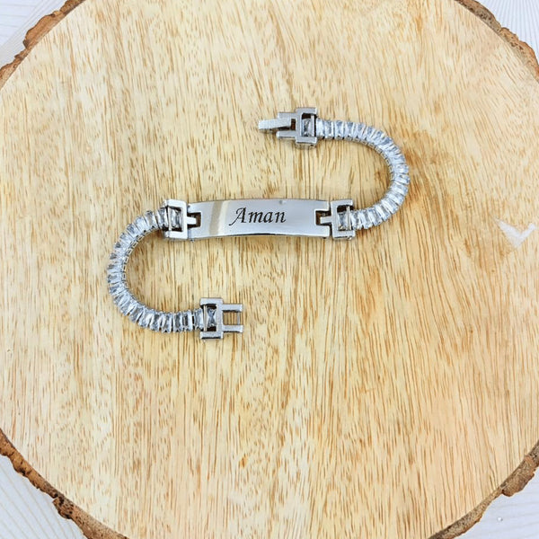 Diamond Bracelet Rakhi silver