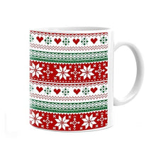 Knitted Christmas Pattern Printed Coffee Mug