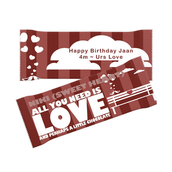 Personalized Chocolate Bar – All You Need Is Love