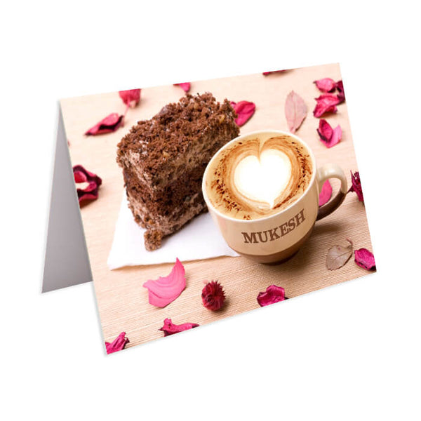 Personalized Card – Coffee and Cake