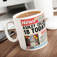 Personalised Mug - 18th Birthday News