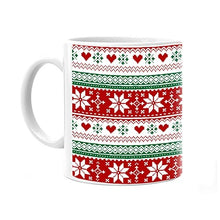 Knitted Christmas Pattern Printed Coffee Mug